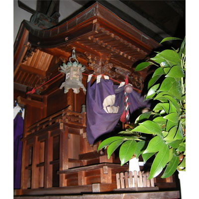 宮宗神具店　姫路城天守閣　刑部（長壁）神社お社